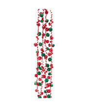 Load image into Gallery viewer, Red &amp; Green Bell Garland - 6 ft
