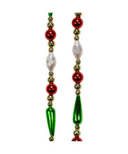 Load image into Gallery viewer, Gold , Red, Green and White Round Bead with Water Drop Beaded Garland
