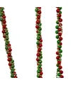 Load image into Gallery viewer, Red, Gold and Green Bead Twisted Garland

