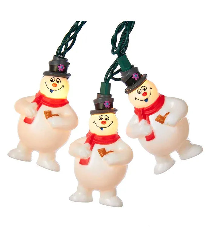 Novelty Frosty the Snowman light set with 10 lights