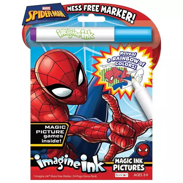 Imagine Ink Mess Free Game Book  Spider Man