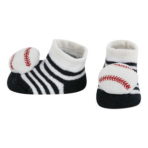 Sports Baby Boy Rattle Booties 2 pack